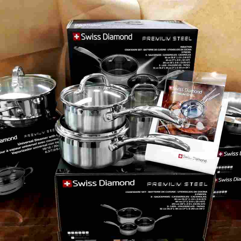 Swiss Diamond Stainless Steel Cookware 