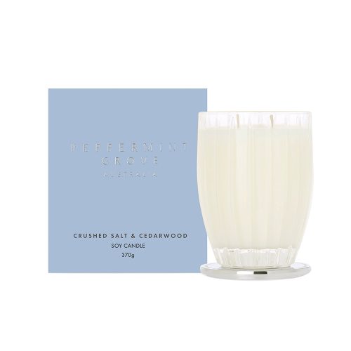 Peppermint Grove Crushed Salt and Cedarwood Soy Candle
