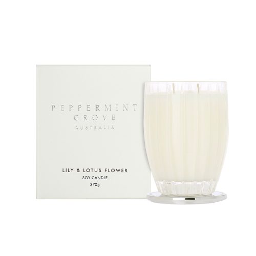 Peppermint Grove Lily and Lotus Flower Soy Candle