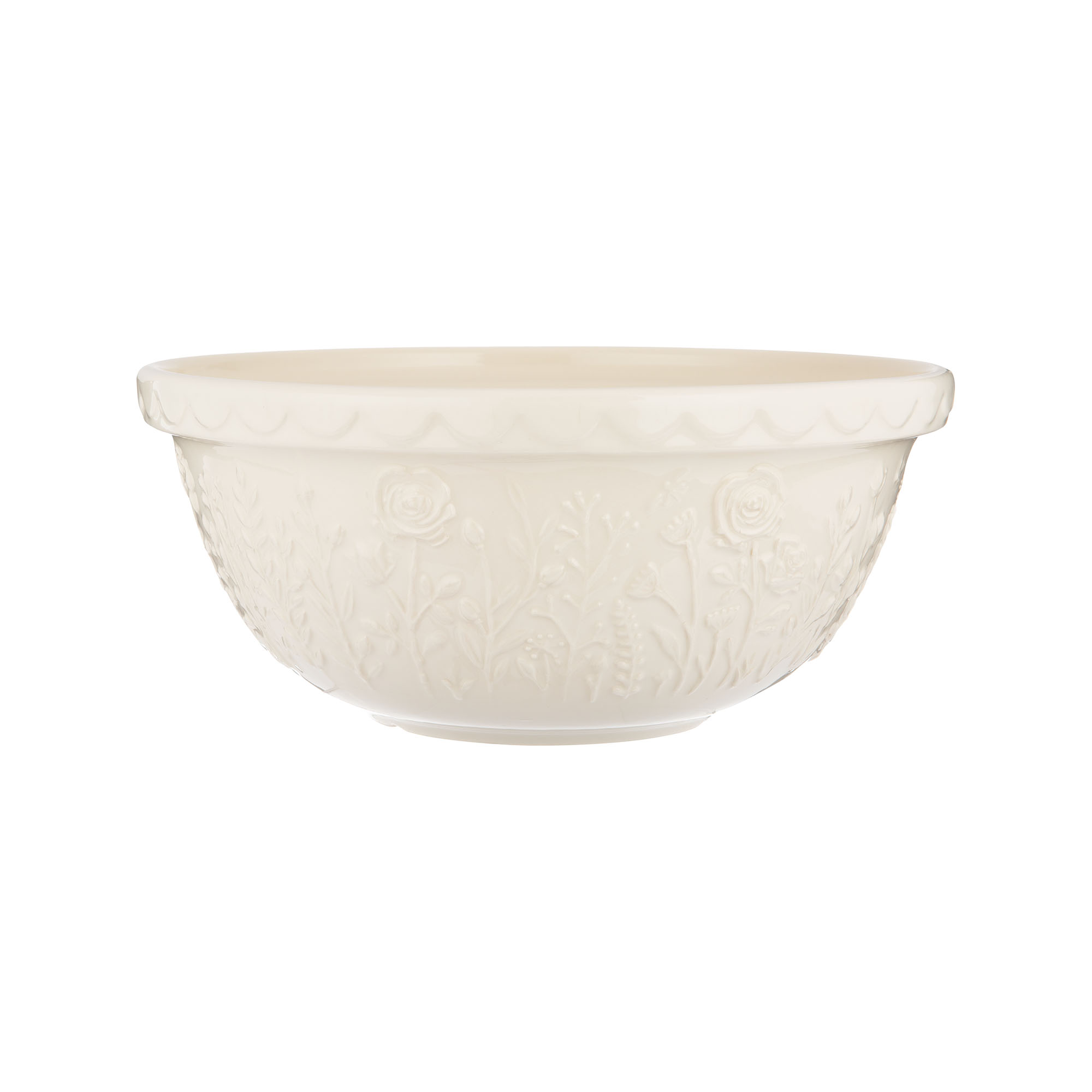 Mason Cash 'In the Meadow' Cream Rose Mixing Bowl - Image 2