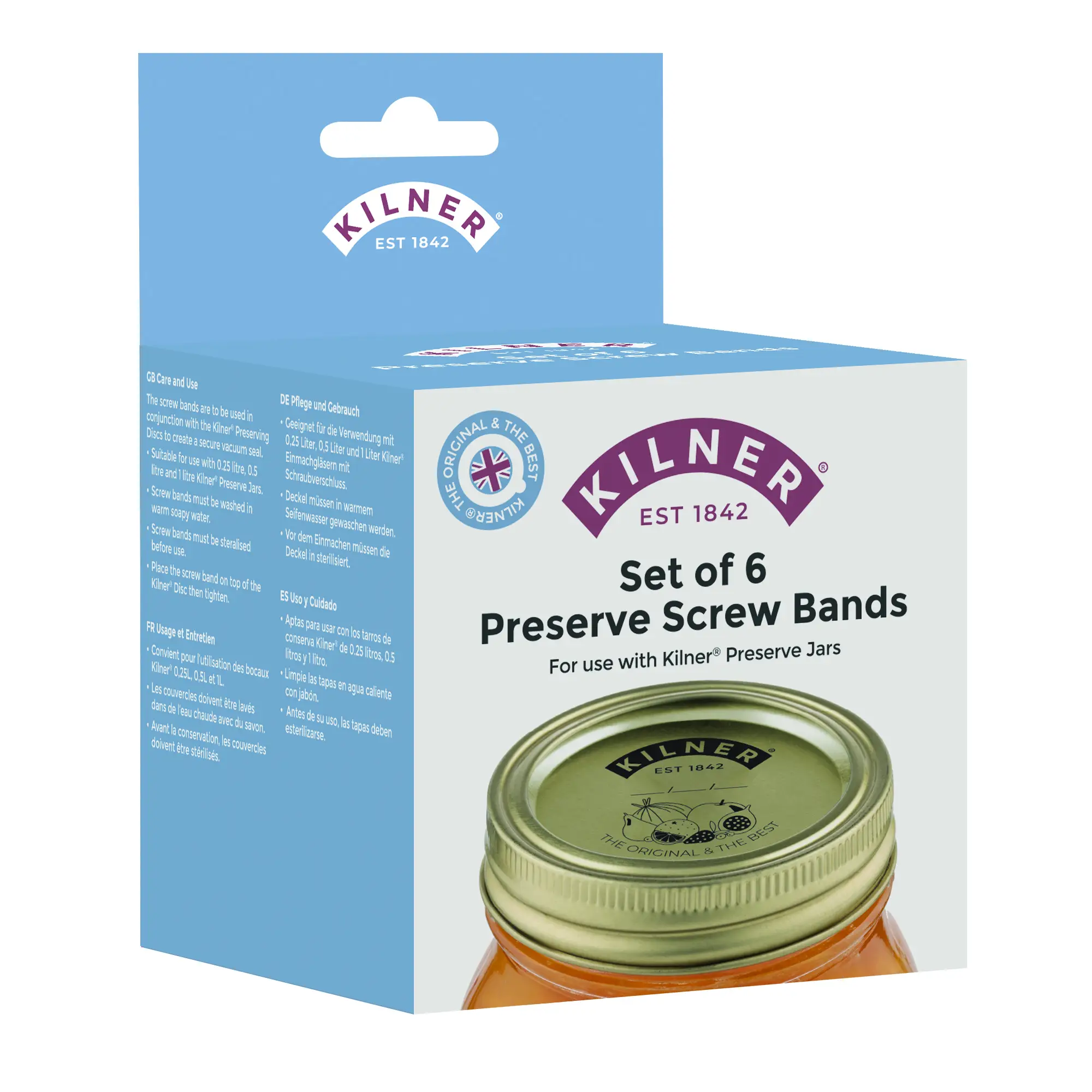 set of 6 preserve screw bands