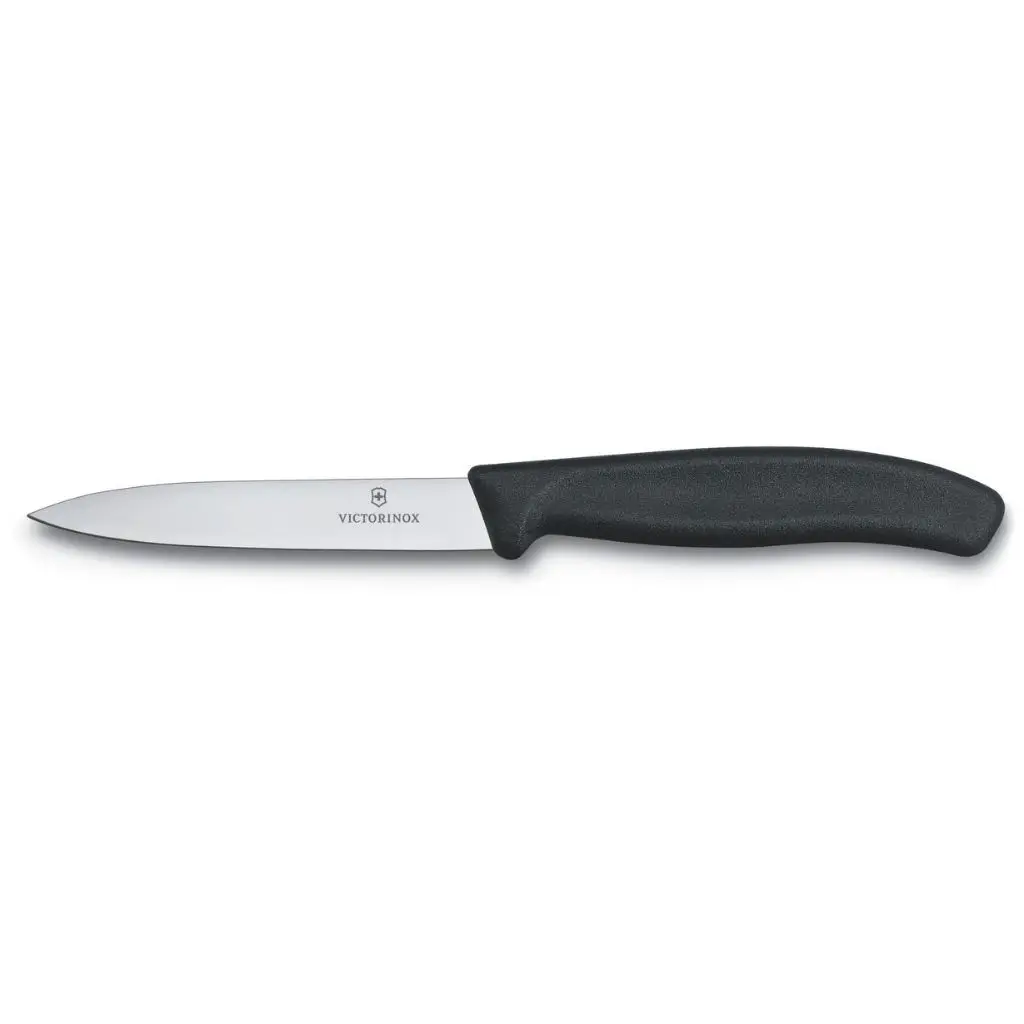 black straight edge blade